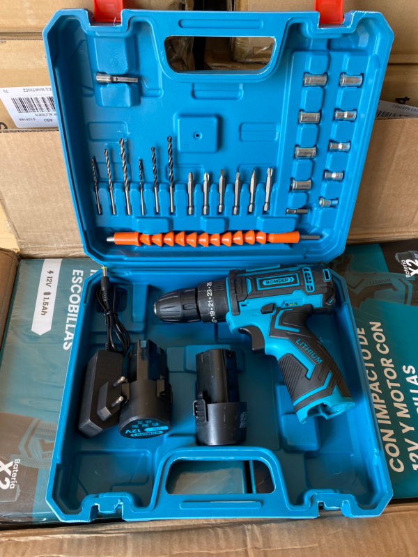 Taladro BOMDER 12v c/kit